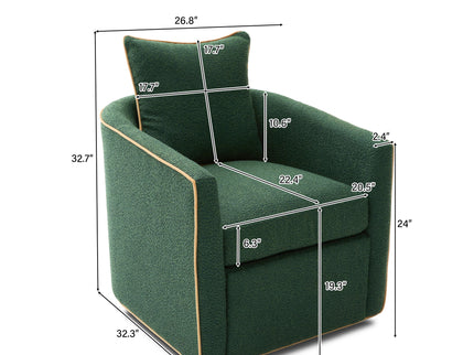 Swivel Accent Chair, Rotating Base, For Living Room