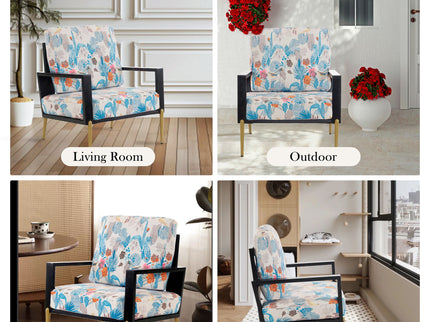 Modern Armchair With Solid Wood Frame