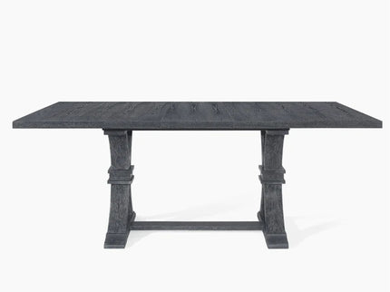 Devingo - Extendable Dining Table Rustic Style - Gray