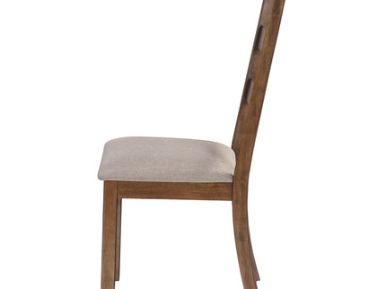 Dining Chair, Side, Upholstered For Dining Room, Transitional (Set of 2) - Beige
