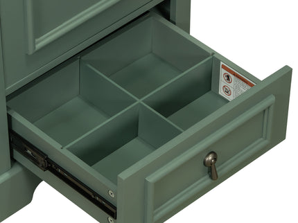Bathroom Vanity With Sink, Soft Close Door, Adjustable U-Shaped Shelf