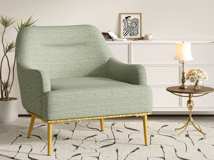 Modern Elegance Accent Chair With Curved Backrest