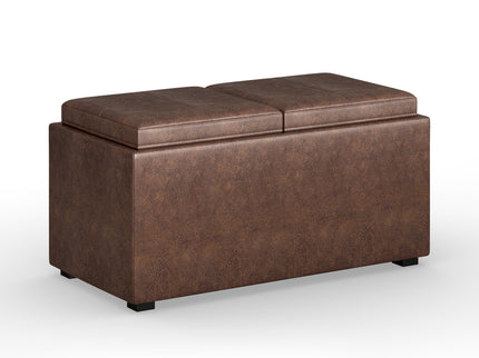 Avalon - 5 Piece Storage Ottoman, Contemporary