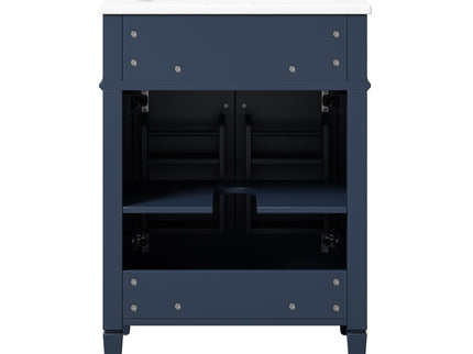 Modern Bathroom Vanity With Tip-Out Drawer And Soft-Close Hinges