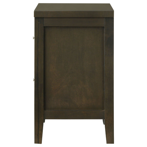 Clement - 2 Drawer Nightstand Bedside Table - Espresso