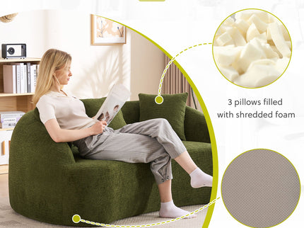 Loveseat Sofa, Compact Design For Small Spaces