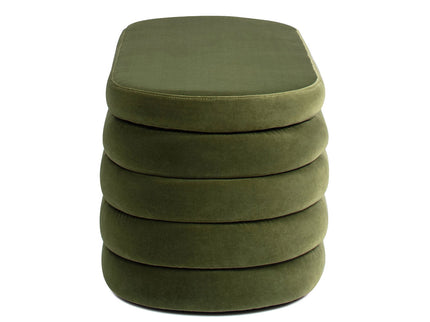 Fuji - Upholstered Oval Storage Bench