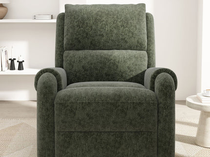Manual Recliner Massage Chair With Swivel Rocker, 8 Massage Modes, Side Storage Pocket