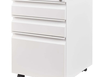 Metal Drawer Mobile File Cabinet With Lock For Home Office Organizer