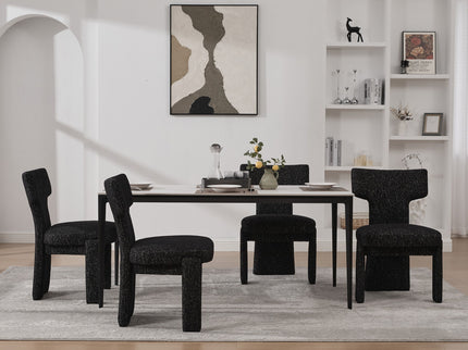 Armless Curved Back Accent Chairs