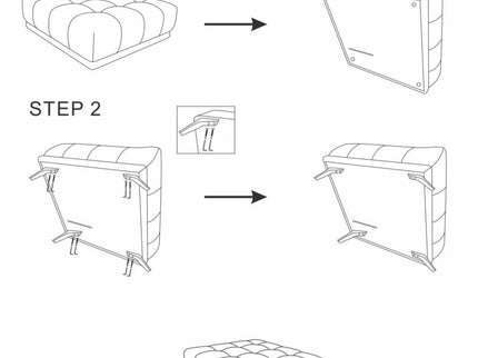 Addison - Square Upholstered Ottoman