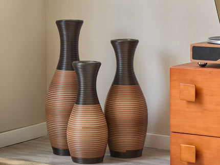 Designer Floor Vases, Large Vases For Home Decor Flooring (Set of 3)