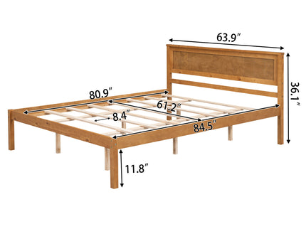 Platform Bed Frame With Headboard