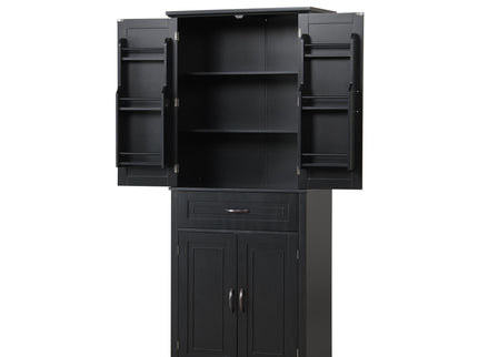 Bathroom Storage Cabinet With Doors And Drawer, Adjustable Shelf