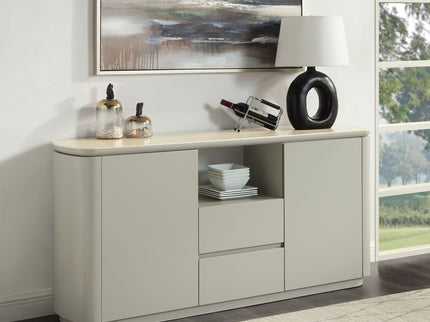 Ingram - Ceramic Top Server - Light Gray