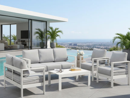 Outdoor Patio Set With All-Weather Thick Cushions