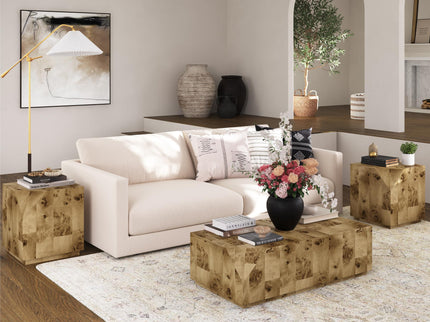 Moxie - 3 Piece Coffee And End Table Set - Brown