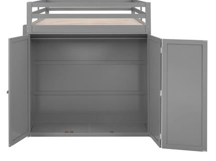 Loft Bed With Drawers, Desk, And Wardrobe