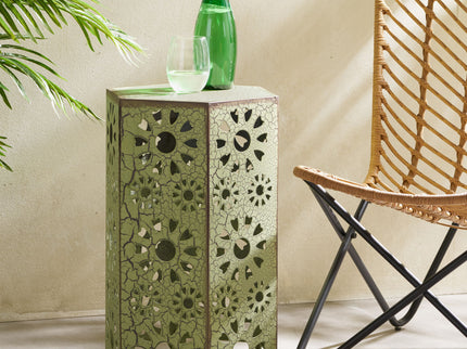 Galore - Side Table With Sunburst Cut Out Design
