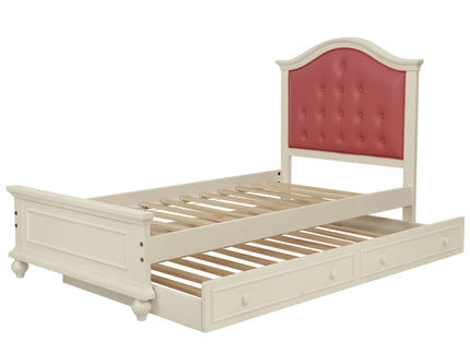 Contemporary Style Bed With Trundle