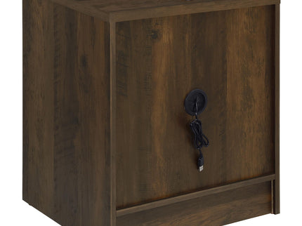 Geary - 2 Drawer Nightstand With LED Lights And USB Charging Ports