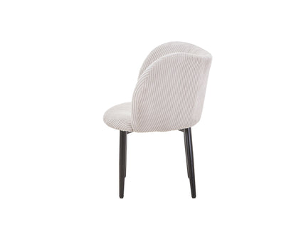 Dining Chair With Curved Padded Back (Set of 2) - Gray