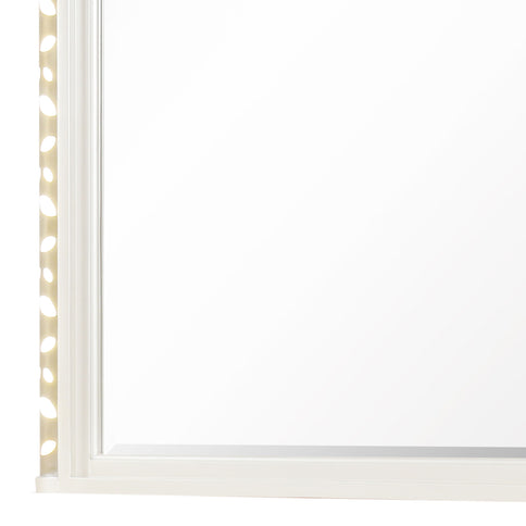 Cinderella - Bedroom Mirror With LED Frame Lighting (Dresser Not Included) - Beige