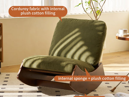 Comfortable High-Quality Upholstery Glider Rocking Chair
