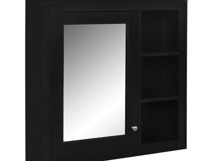 Bathroom Vanity With Top Sink, 2 Doors And 3 Drawers, Freestanding Set With Mirror Cabinet