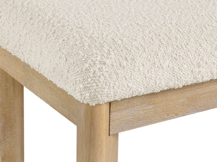 Upholstered Dining Bench - Brown