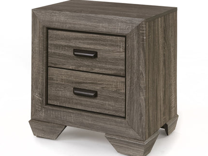 Lyndon - Weathered Grain Nightstand - Gray