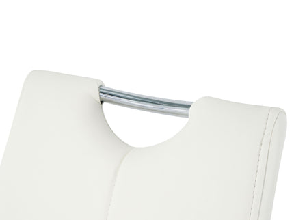 Modern Dining Chairs With Padded Seat And Metal Legs