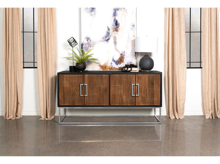 Washoe - 4 Door Accent Cabinet - Walnut
