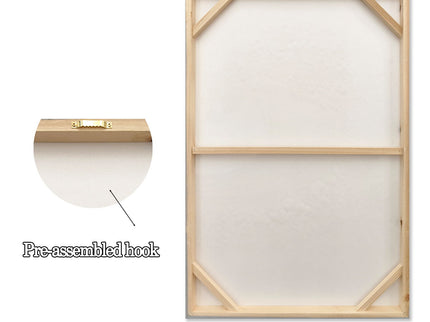 Ocean Wave Wall Art, Textured Canvas Painting With Accents (Set of 2) - Sage Green+Gold