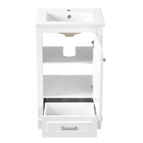 20" Bathroom Vanity With Sink, 1 Drawer, Freestanding Single Set