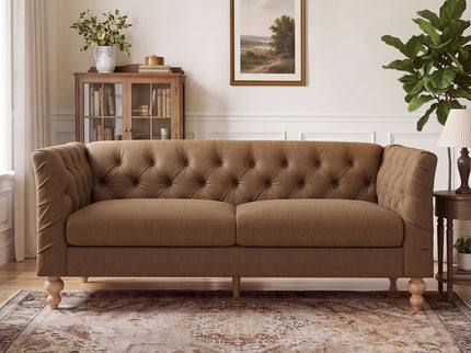 Chesterfield Sofa With Flared Arms For Living Room