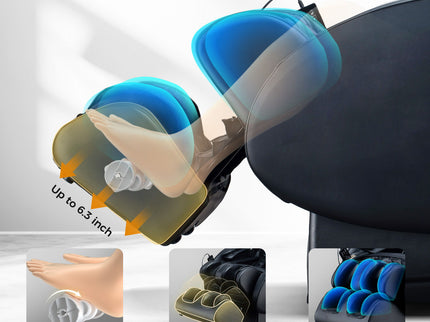 Bosscare - 3D Zero Gravity Massage Chair, Full Body Shiatsu Recliner With App