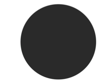 36" Round Tempered Glass Table Top Black Glass 1 / 4" Thick Round Polished Edge - Black