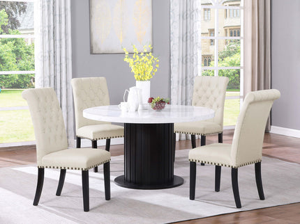 Sherry - 5 Piece Round Dining Table Set