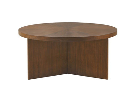 Round Coffee Table With Solid Veneer Top