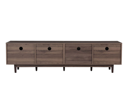 TV Stand With Drawers, Accent Entertainment Center For Living Room - Dark Brown