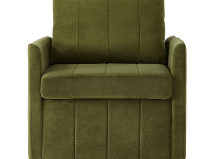 Upholstered Convertible Sleeper Sofa With 5 Position Backrest, Side Pockets, Storage