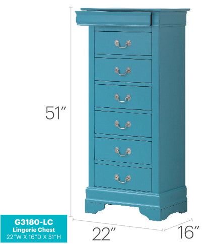 Traditional Style Lingerie Storage Chest