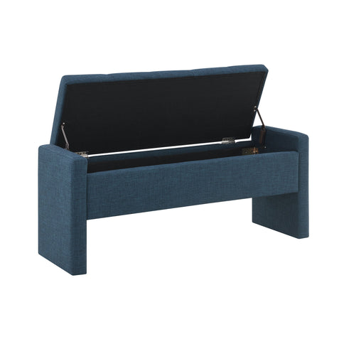 Modern Upholstered Large Bed End Bench With Storage