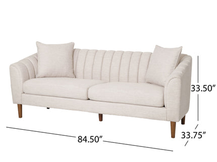 Contemporary 3 Seater Sofa With Accents