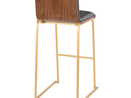 Mason Mara - Contemporary Versatile Desig Fixed Height Barstool (Set of 2)