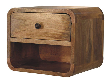 Mini Floating Open Bedside - Oak