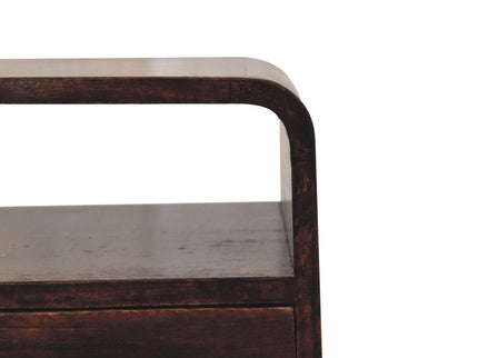 Mini Curve Open Bedside Nightstand