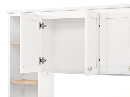 Computer Desk With Hutch, Workstation With Desk Grommet & Keyboard Tray