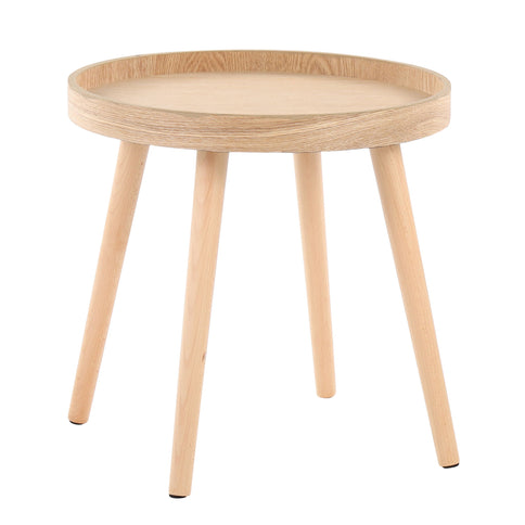 Pebble - Mid-Century Modern Side Table Set - Natural